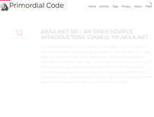 Tablet Screenshot of primordialcode.com